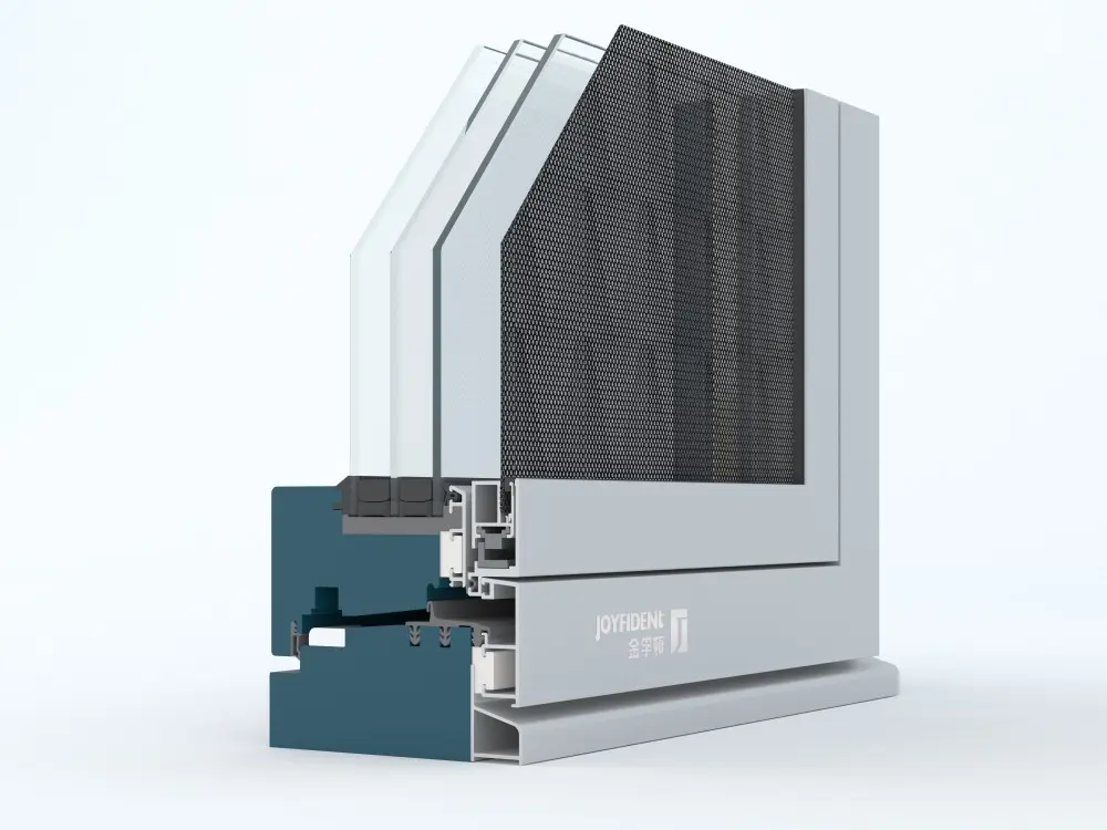 Joyfident 126 new design energy-saving aluminum clad wood window