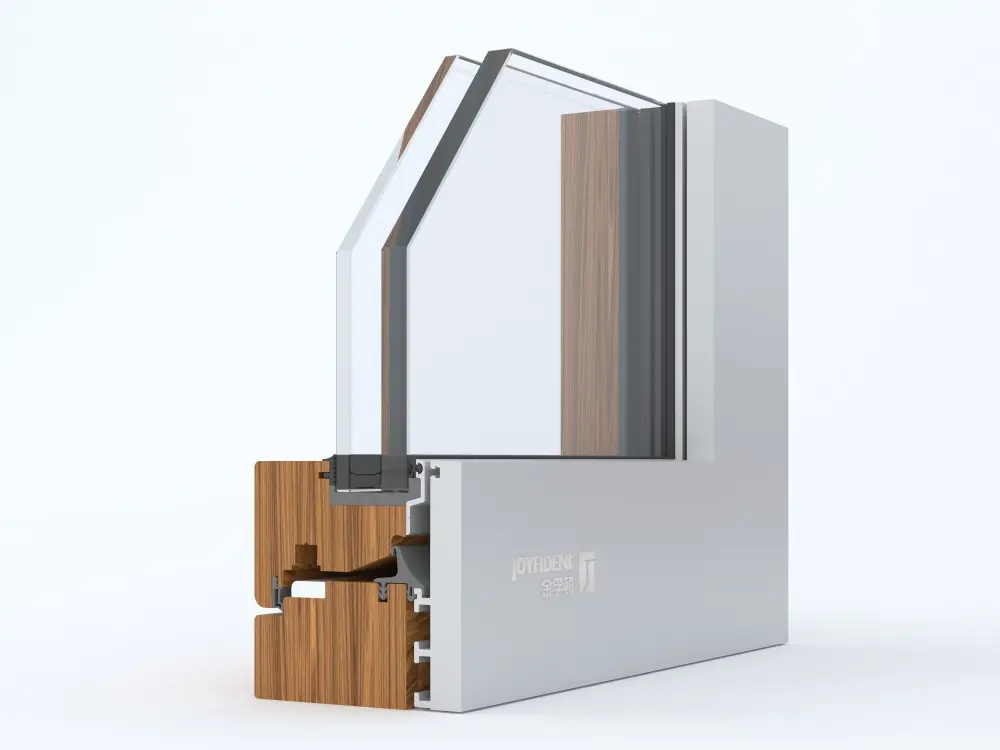 Joyfident 115 three-proofing aluminum clad wood window