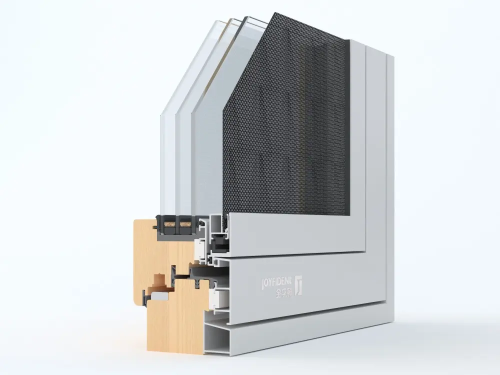 Joyfident 92 the basic type aluminum clad wood window