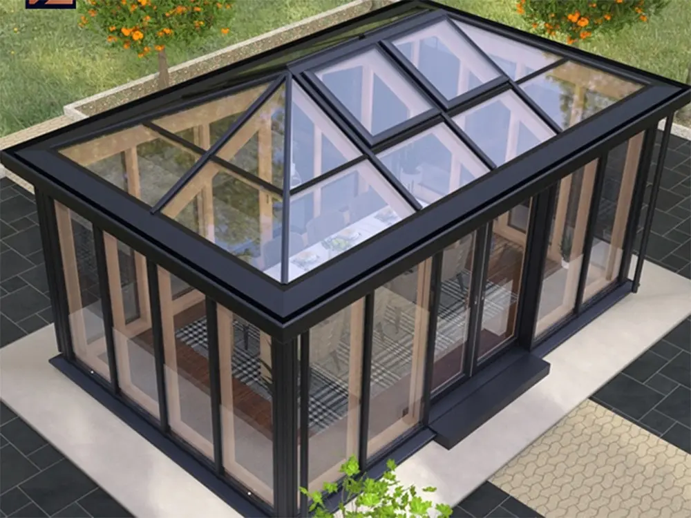 Joyfident Nordic Fashion series aluminum clad wood sunroom (4).jpg